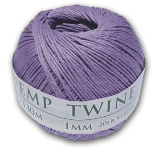 430 Feet of 1mm Lavender Hemp Twine