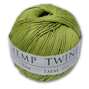 430 Feet of 1mm Lime Green Hemp Twine