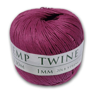 430 Feet of 1mm Magenta Hemp Twine