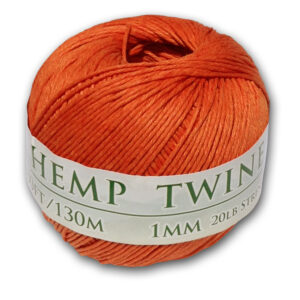 430 Feet of 1mm Orange Hemp Twine