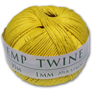 430 Feet of 1mm Yellow Hemp Twine