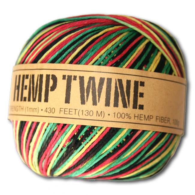 430 Feet of 1mm Rasta Hemp Twine