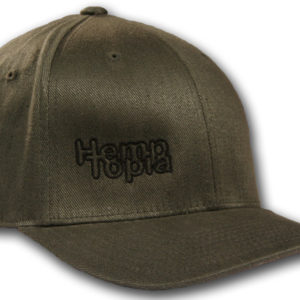 Green Hemptopia Logo Hemp Hat Cap