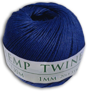 430 Feet of 1mm Royal Blue Hemp Twine
