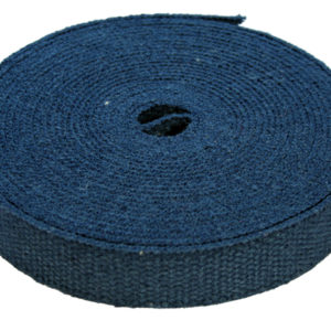 1" Romanian Blue Hemp Webbing - 25 Meter Roll