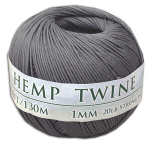 430 Feet of 1mm Gray Hemp Twine