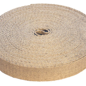 1" Romanian Natural Hemp Webbing - 25 Meter Roll